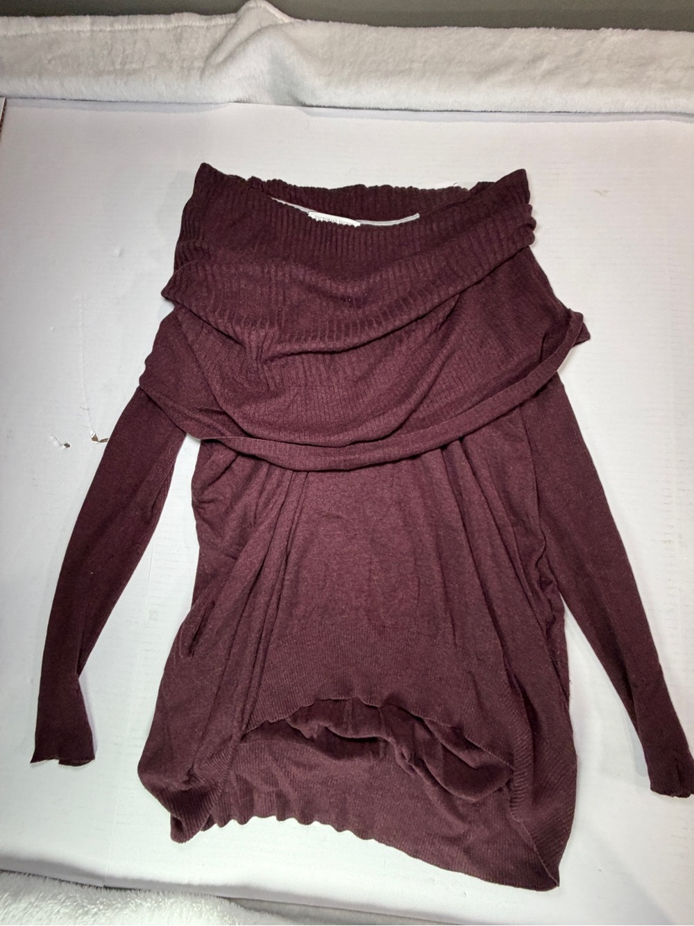 Victoria's Secret Off-the-Shoulder Sweater - Wine - Picture 7 of 7